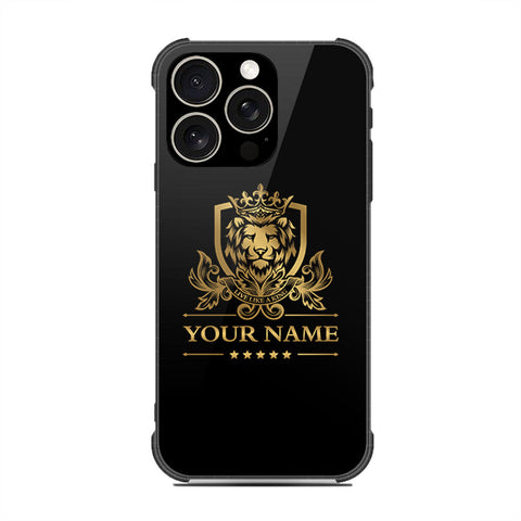 iPhone 16 Pro Max - Gold Series - HQ Ultra Shine Premium Infinity Glass Soft Silicon Shockproof Case