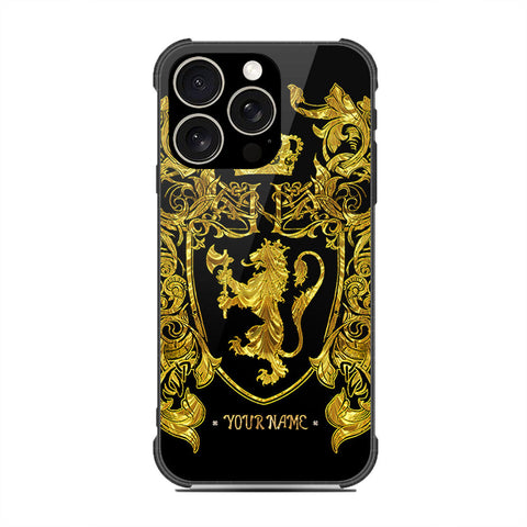 iPhone 16 Pro Max - Gold Series - HQ Ultra Shine Premium Infinity Glass Soft Silicon Shockproof Case