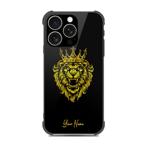 iPhone 16 Pro Max - Gold Series - HQ Ultra Shine Premium Infinity Glass Soft Silicon Shockproof Case