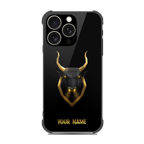 iPhone 16 Pro Max - Gold Series - HQ Ultra Shine Premium Infinity Glass Soft Silicon Shockproof Case