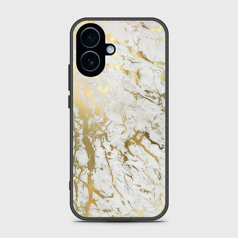 iPhone 17 - White Marble Series - HQ Ultra Shine Premium Infinity Glass Soft Silicon Borders Case
