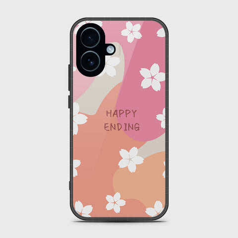 iPhone 17 - Happy Series - HQ Ultra Shine Premium Infinity Glass Soft Silicon Borders Case