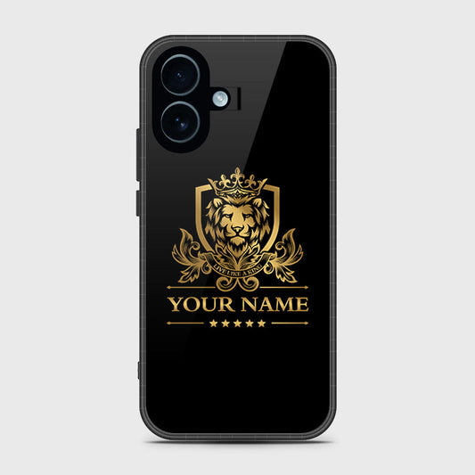 iPhone 17 - Gold Series - HQ Ultra Shine Premium Infinity Glass Soft Silicon Borders Case