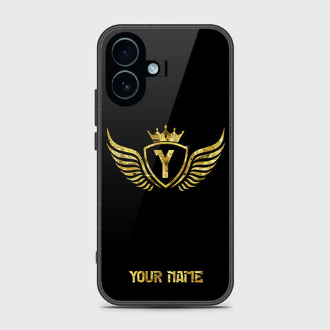 iPhone 17 - Gold Series - HQ Ultra Shine Premium Infinity Glass Soft Silicon Borders Case