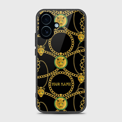 iPhone 17 - Gold Series - HQ Ultra Shine Premium Infinity Glass Soft Silicon Borders Case