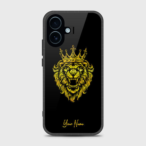 iPhone 17 - Gold Series - HQ Ultra Shine Premium Infinity Glass Soft Silicon Borders Case