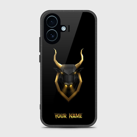 iPhone 17 - Gold Series - HQ Ultra Shine Premium Infinity Glass Soft Silicon Borders Case