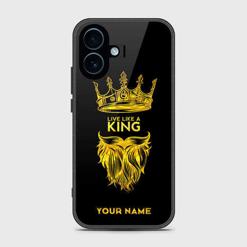 iPhone 17 - Gold Series - HQ Ultra Shine Premium Infinity Glass Soft Silicon Borders Case