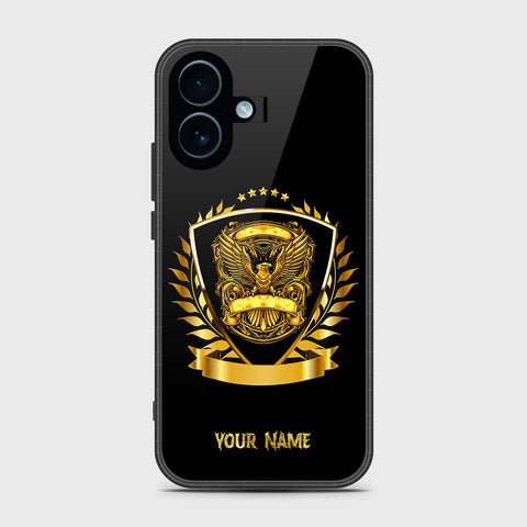 iPhone 17 - Gold Series - HQ Ultra Shine Premium Infinity Glass Soft Silicon Borders Case