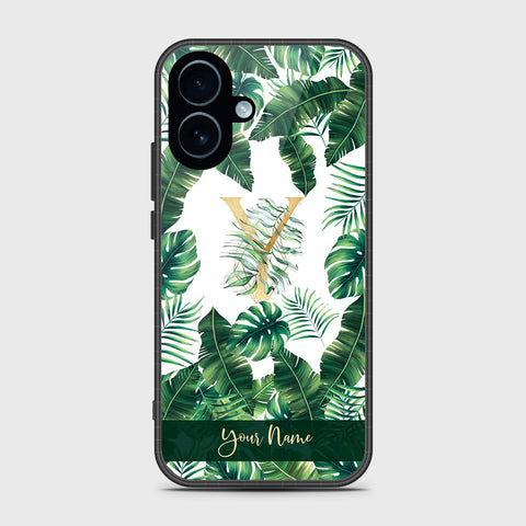 iPhone 17 - Personalized Alphabet Series - HQ Ultra Shine Premium Infinity Glass Soft Silicon Borders Case