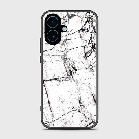 iPhone 17 - White Marble Series 2 - HQ Ultra Shine Premium Infinity Glass Soft Silicon Borders Case