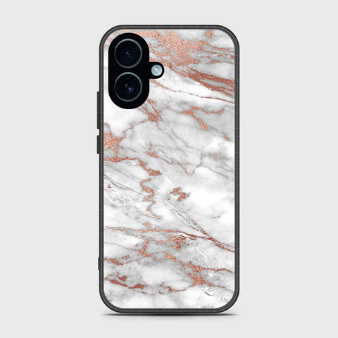 iPhone 17 - White Marble Series 2 - HQ Ultra Shine Premium Infinity Glass Soft Silicon Borders Case