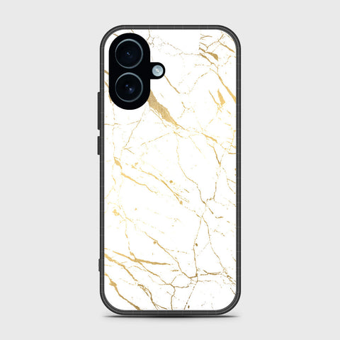 iPhone 17 - White Marble Series 2 - HQ Ultra Shine Premium Infinity Glass Soft Silicon Borders Case
