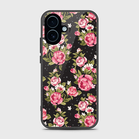 iPhone 17 - Floral Series - HQ Ultra Shine Premium Infinity Glass Soft Silicon Borders Case