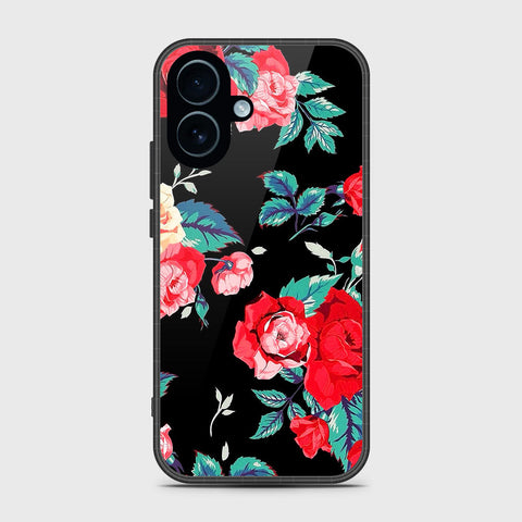 iPhone 17 - Floral Series - HQ Ultra Shine Premium Infinity Glass Soft Silicon Borders Case
