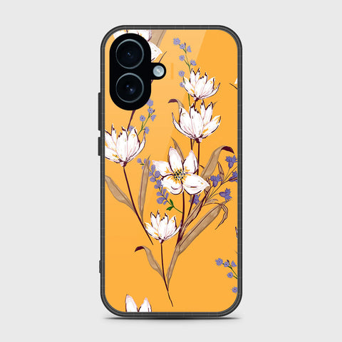 iPhone 17 - Floral Series - HQ Ultra Shine Premium Infinity Glass Soft Silicon Borders Case