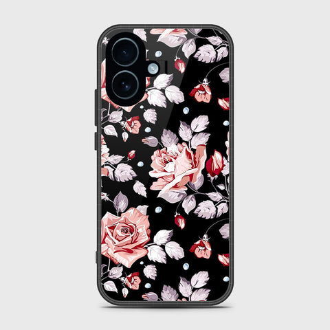 iPhone 17 - Floral Series - HQ Ultra Shine Premium Infinity Glass Soft Silicon Borders Case