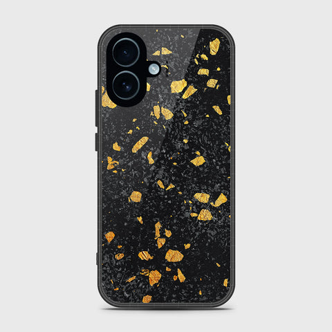 iPhone 17 - Black Marble Series - HQ Ultra Shine Premium Infinity Glass Soft Silicon Borders Case