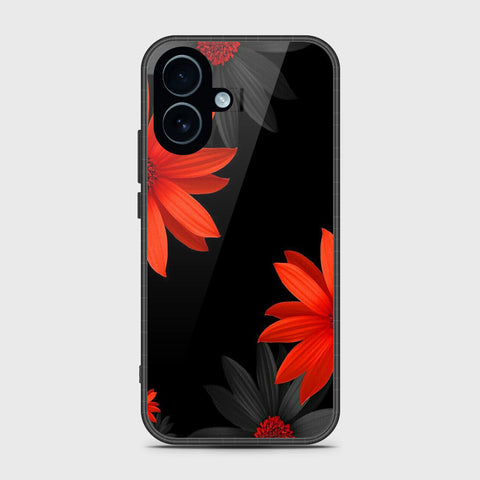 iPhone 17 - Floral Series 2 - HQ Ultra Shine Premium Infinity Glass Soft Silicon Borders Case