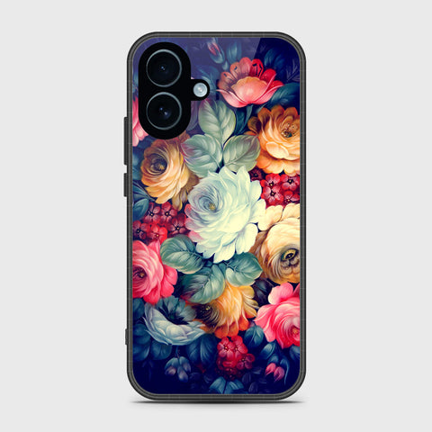 iPhone 17 - Floral Series 2 - HQ Ultra Shine Premium Infinity Glass Soft Silicon Borders Case
