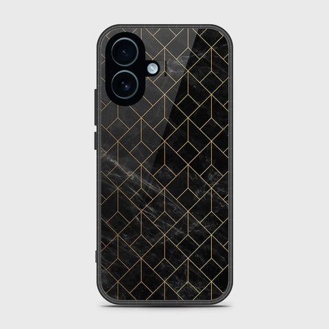 iPhone 17 - Black Marble Series - HQ Ultra Shine Premium Infinity Glass Soft Silicon Borders Case