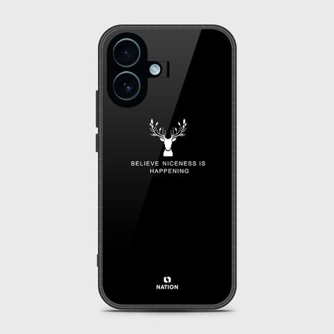 iPhone 17 - Nice Series - HQ Ultra Shine Premium Infinity Glass Soft Silicon Borders Case