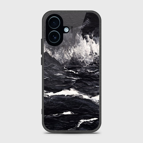 iPhone 17 - Black Marble Series - HQ Ultra Shine Premium Infinity Glass Soft Silicon Borders Case