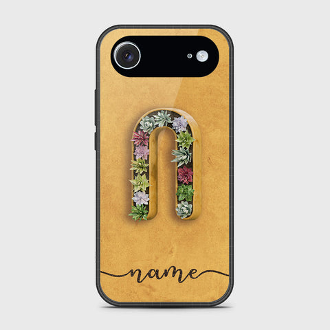 iPhone 17 Air - Personalized Alphabet Series - HQ Ultra Shine Premium Infinity Glass Soft Silicon Borders Case