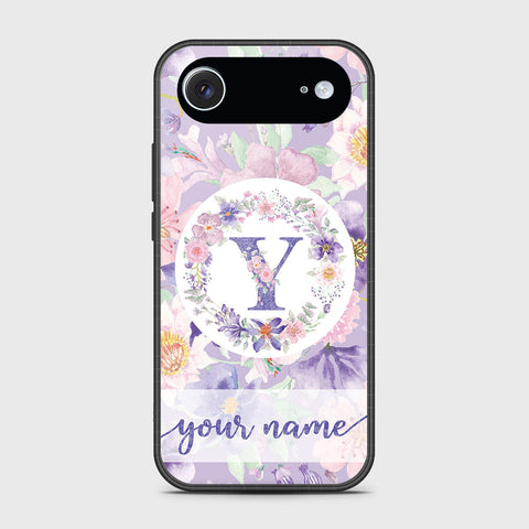 iPhone 17 Air - Personalized Alphabet Series - HQ Ultra Shine Premium Infinity Glass Soft Silicon Borders Case