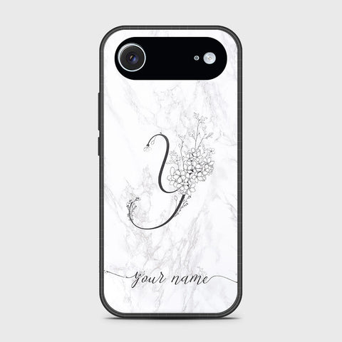 iPhone 17 Air - Personalized Alphabet Series - HQ Ultra Shine Premium Infinity Glass Soft Silicon Borders Case