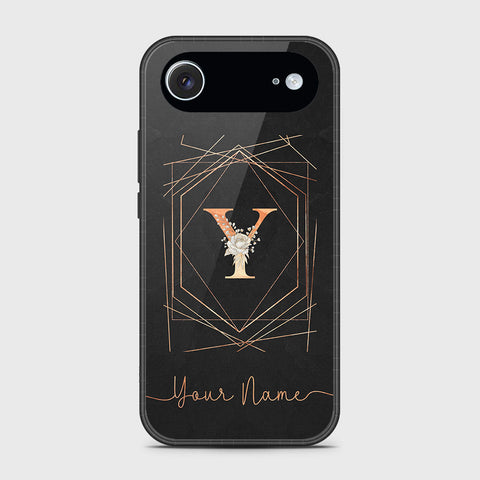 iPhone 17 Air - Personalized Alphabet Series - HQ Ultra Shine Premium Infinity Glass Soft Silicon Borders Case