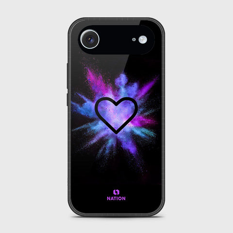 iPhone 17 Air - Onation Heart Series - HQ Ultra Shine Premium Infinity Glass Soft Silicon Borders Case