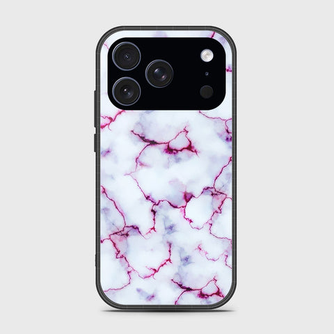 iPhone 17 Pro - White Marble Series - HQ Ultra Shine Premium Infinity Glass Soft Silicon Borders Case