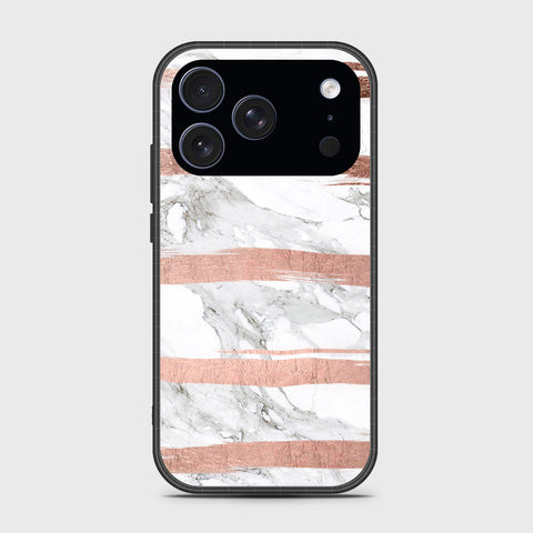 iPhone 17 Pro - White Marble Series - HQ Ultra Shine Premium Infinity Glass Soft Silicon Borders Case