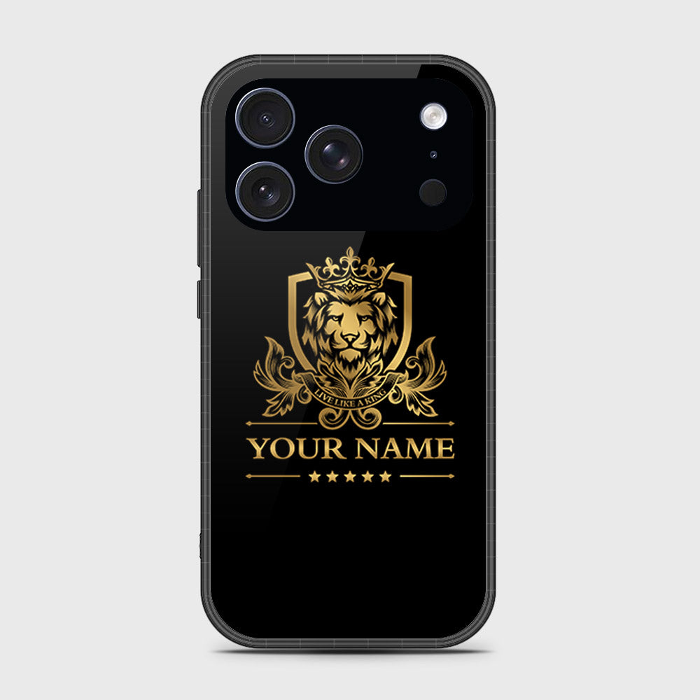 iPhone 17 Pro Max - Gold Series - HQ Ultra Shine Premium Infinity Glass Soft Silicon Borders Case