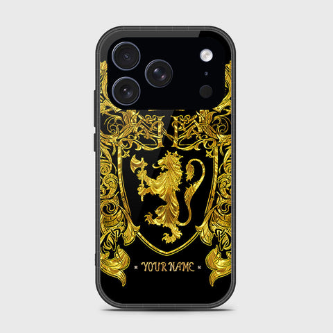 iPhone 17 Pro - Gold Series - HQ Ultra Shine Premium Infinity Glass Soft Silicon Borders Case