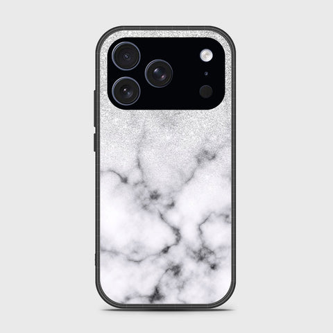 iPhone 17 Pro - White Marble Series - HQ Ultra Shine Premium Infinity Glass Soft Silicon Borders Case