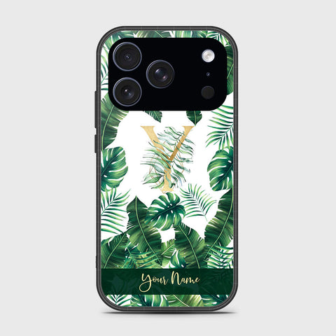 iPhone 17 Pro - Personalized Alphabet Series - HQ Ultra Shine Premium Infinity Glass Soft Silicon Borders Case