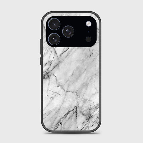 iPhone 17 Pro Max - White Marble Series - HQ Ultra Shine Premium Infinity Glass Soft Silicon Borders Case