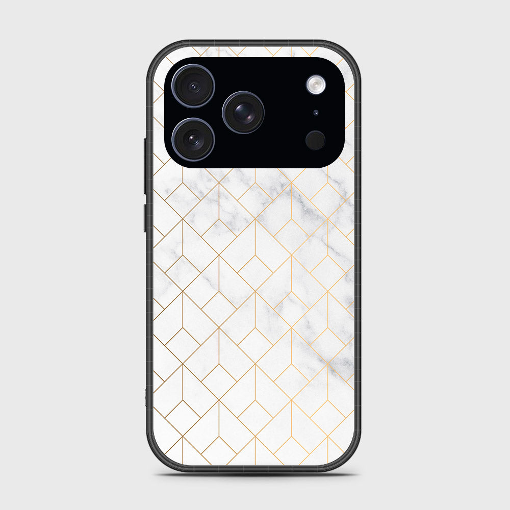iPhone 17 Pro Max - White Marble Series 2 - HQ Ultra Shine Premium Infinity Glass Soft Silicon Borders Case