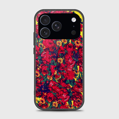 iPhone 17 Pro Max - Floral Series - HQ Ultra Shine Premium Infinity Glass Soft Silicon Borders Case