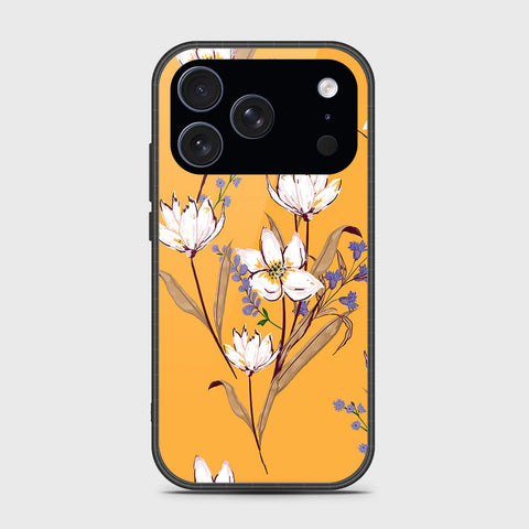 iPhone 17 Pro Max - Floral Series - HQ Ultra Shine Premium Infinity Glass Soft Silicon Borders Case