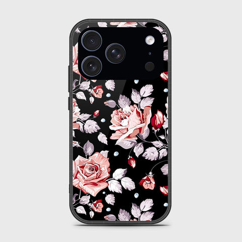 iPhone 17 Pro - Floral Series - HQ Ultra Shine Premium Infinity Glass Soft Silicon Borders Case