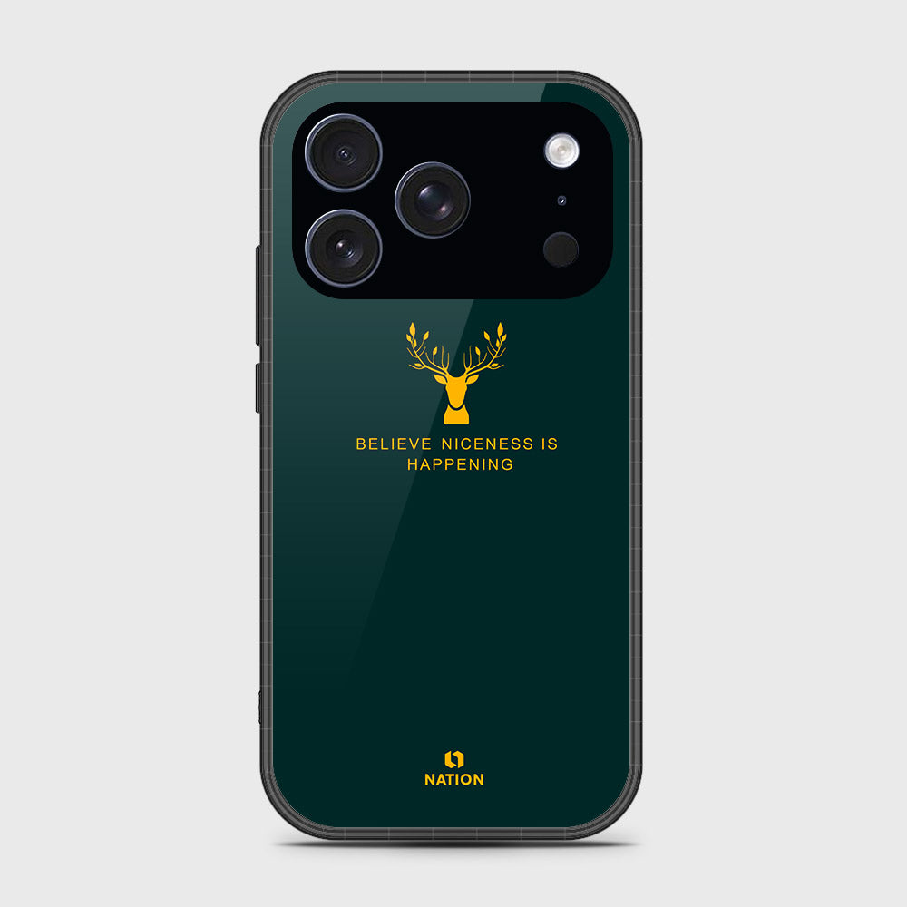 iPhone 17 Pro Max - Nice Series - HQ Ultra Shine Premium Infinity Glass Soft Silicon Borders Case