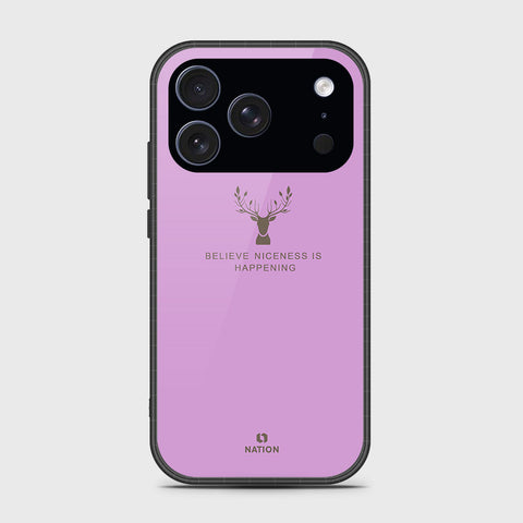 iPhone 17 Pro - Nice Series - HQ Ultra Shine Premium Infinity Glass Soft Silicon Borders Case