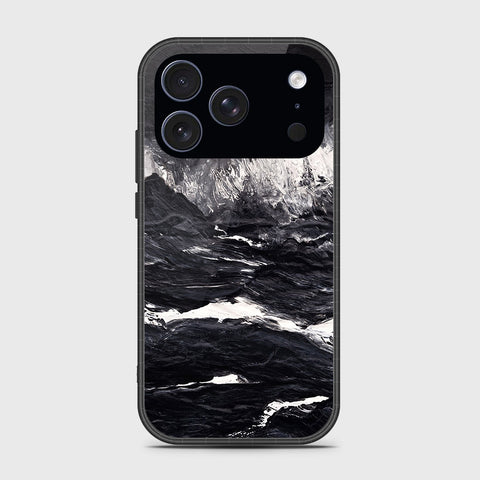 iPhone 17 Pro - Black Marble Series - HQ Ultra Shine Premium Infinity Glass Soft Silicon Borders Case