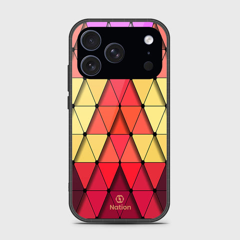 iPhone 17 Pro - Onation Pyramid Series - HQ Ultra Shine Premium Infinity Glass Soft Silicon Borders Case