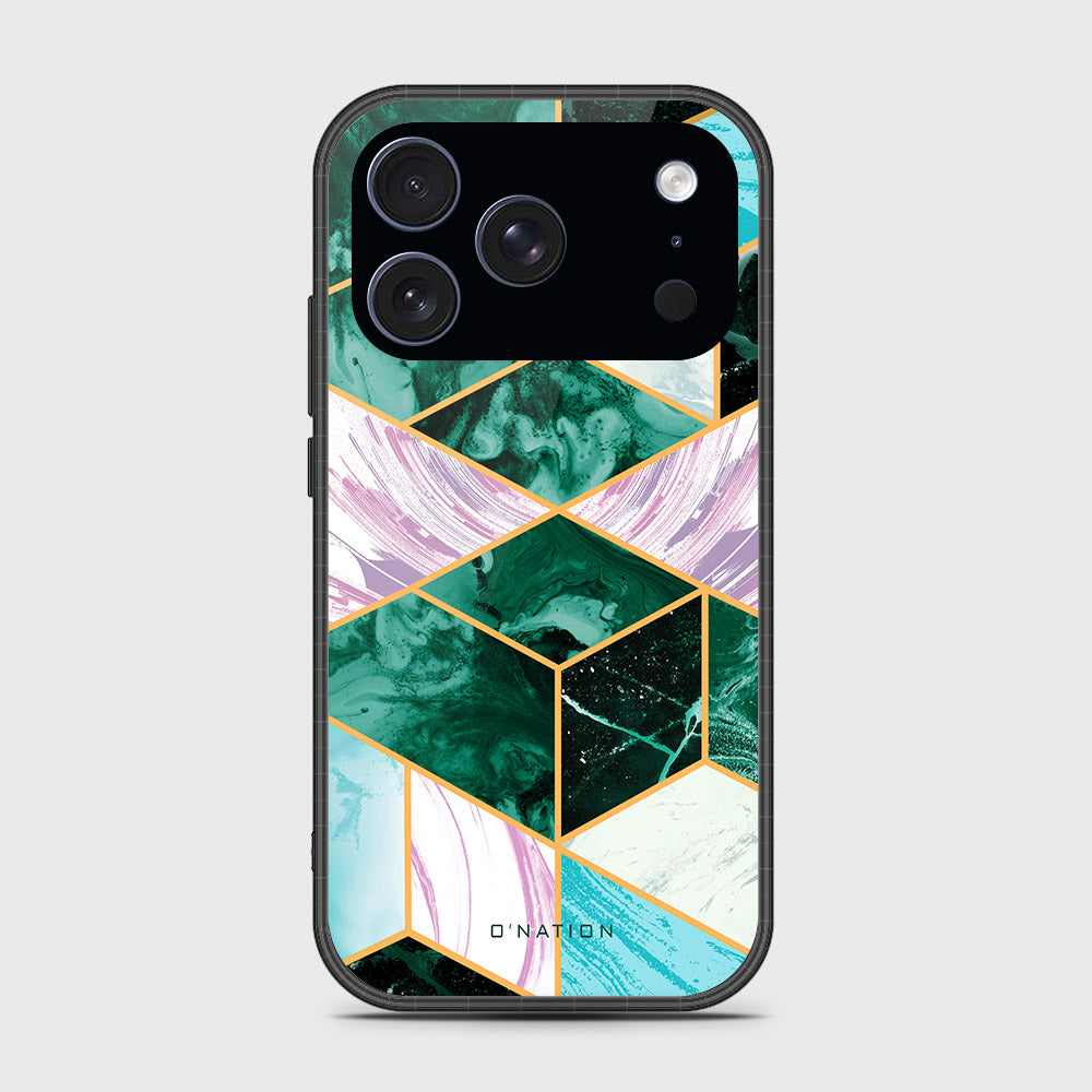 iPhone 17 Pro - O'Nation Shades of Marble Series - HQ Ultra Shine Premium Infinity Glass Soft Silicon Borders Case