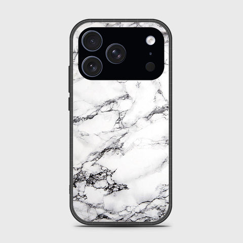 iPhone 17 Pro Max - White Marble Series - HQ Ultra Shine Premium Infinity Glass Soft Silicon Borders Case