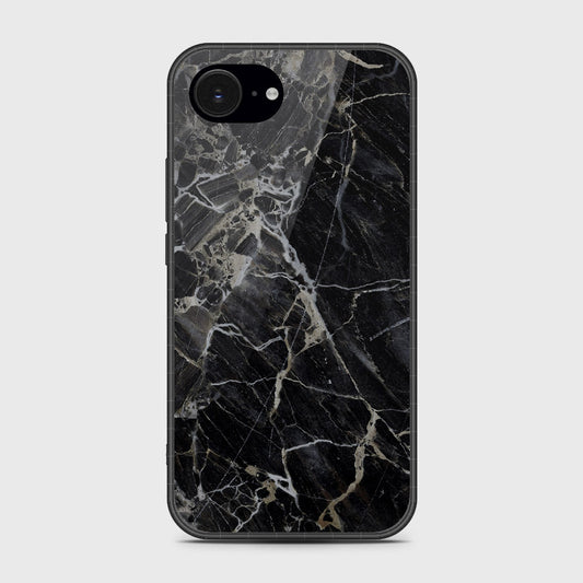 iPhone 16e - Black Marble Series - HQ Premium Shine Durable Shatterproof Case